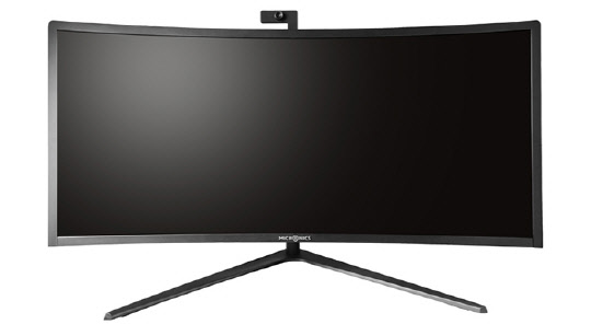 34형 커브드 디스플레이를 갖춘 일체형 PC 솔루션 '마이크로닉스 34형 커브드 UWQHD 일체형케이스'. 마이크로닉스 제공